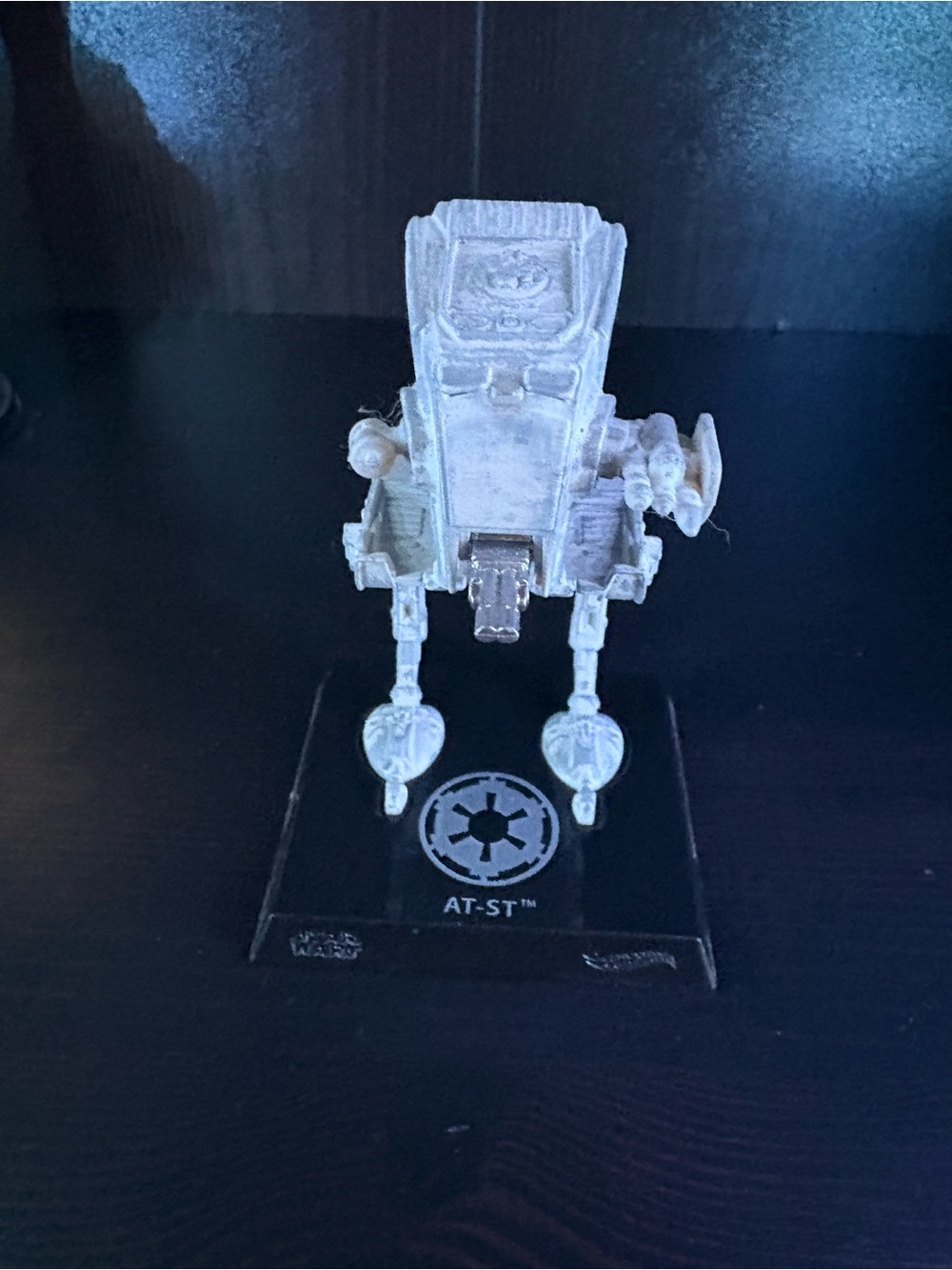 Star Wars AT-ST Miniature Figure - White and Black Accent